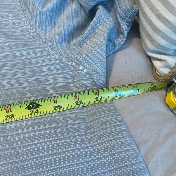 Tommy Bahama mens big and tall supima polyester cotton polo 2XL XXl gray stripe - Picture 4 of 9